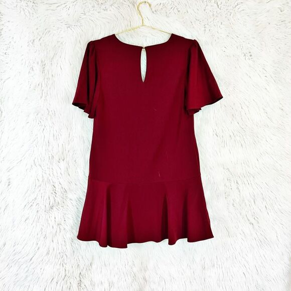 𝅺charles Henry flutter sleeve drop waist dress - Picture 3 of 8